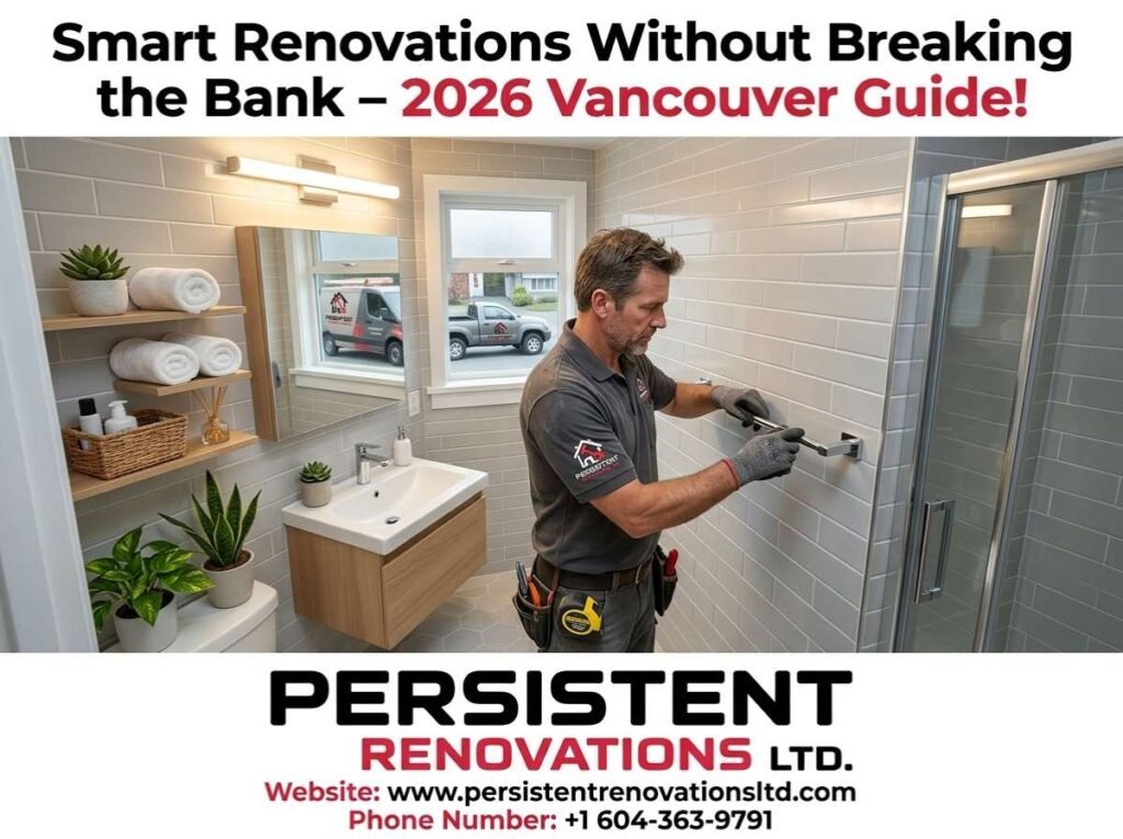 Budget-friendly small bathroom renovation in a Vancouver condo with modern fixtures