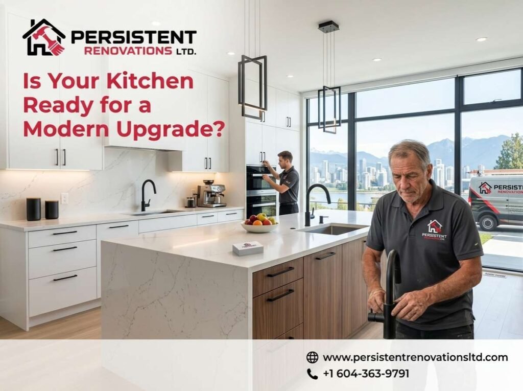 modern kitchen design with minimalist cabinets and smart storage solutions Vancouver